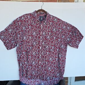 Salty Dog Men's Red Paisley Shirt